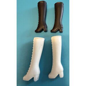 Vintage Barbie MOD Lace-Up Knee-High Boots Lot READ!